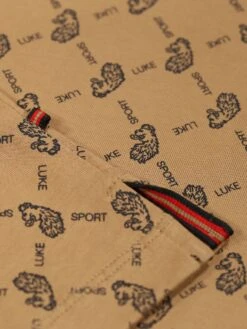 HENDERSON ZIP NECK POLO -Luke M751450 CARAMEL 4