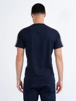 MILKO PECKER TAPE PANELLED T-SHIRT 10 MILKO PECKER TAPE PANELLED T-SHIRT -Luke M760152 DK NAVY ECRU NECATRINE 3