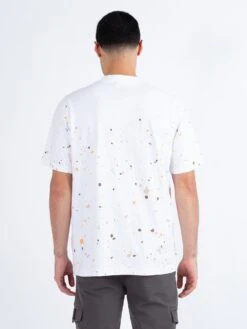 ST KITTS PAINT SPLATTER T-SHIRT -Luke M760157 WHITE NECTARINE 3