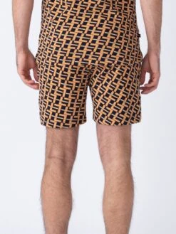 DOMINICA OVERPRINT SHORTS -Luke M760350 APRICOT 3