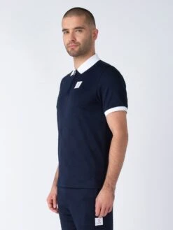 BAUER ZIP POLO -Luke M761450 DARKNAVY 2