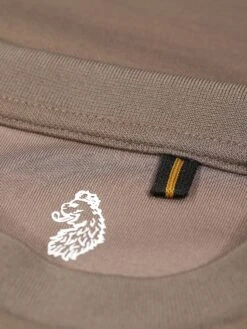 IMPERIAL TAPE DETAIL PIQUE T-SHIRT -Luke M770150 MUSHROOM 5