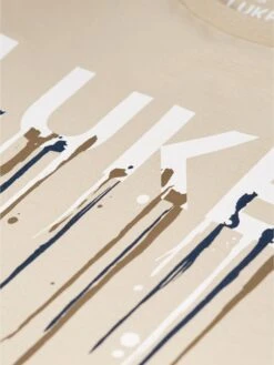 BOSSA PRINTED PURE COTTON T-SHIRT -Luke M770159 darkecru 3