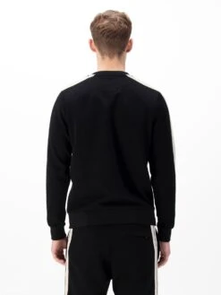 MASSACHUSETTS TAPE DETAIL SWEATSHIRT -Luke M770351 BLACK ECRU 3