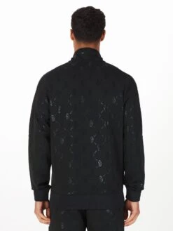 RONALDO OVER PRINT ZIP FUNNEL NECK SWEATSHIRT -Luke M780350 BLACK BLACK 3 e0836c6a d947 4c1f 90fe e657d87f8726