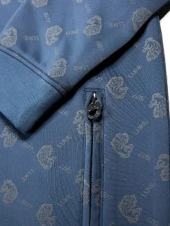 RONALDO OVERPRINT ZIP FUNNEL NECK SWEAT -Luke M780350 DENIM BLUE 6