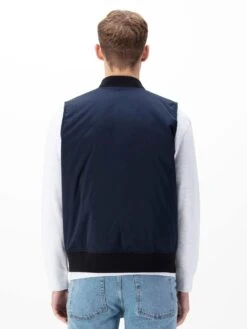 HEFEI REVERSIBLE GILET -Luke M790751 DK NAVY ECRU 3