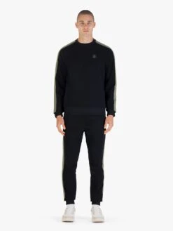 MASSACHUSETTS PREMIUM TRICOT TRACKSUIT -Luke M810363 SET BLACK 1