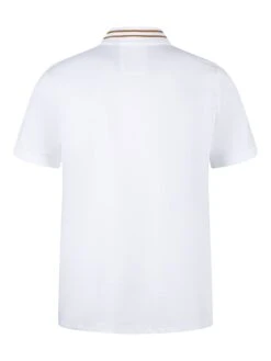 THROOP ZIP NECK POLO -Luke M811450 WHITE 2