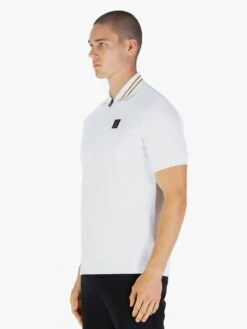 THROOP ZIP NECK POLO -Luke M811450 WHITE 2 2fde56c1 97ba 462c 8a8c 52d1580f4464