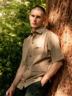 YEDRA RELAXED FIT POCKET DETAIL SHIRT -Luke Yedra woodland