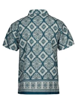 RAITIPURA PRINTED SHORT SLEEVE SHIRT -Luke m650805 ecru 2