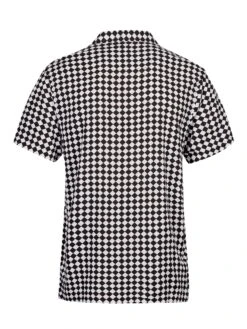 WAWASHAN CHECK SHORT SLEEVE SHIRT -Luke m650806 white 2