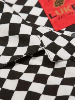 WAWASHAN CHECK SHORT SLEEVE SHIRT -Luke m650806 white 3