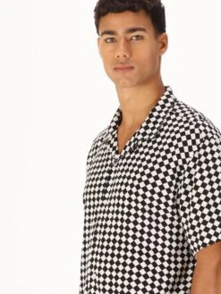 WAWASHAN CHECK SHORT SLEEVE SHIRT -Luke shirts 0026 08.09.241868